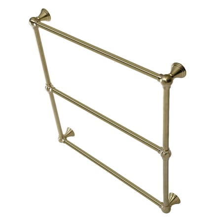 Kingston Brass DTC323019BB 30-Inch Wall Mount Towel Rack, Brushed Brass DTC323019BB